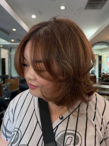 Copper Curtain Bang Bob