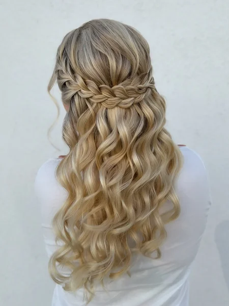 Crown Braid Curls