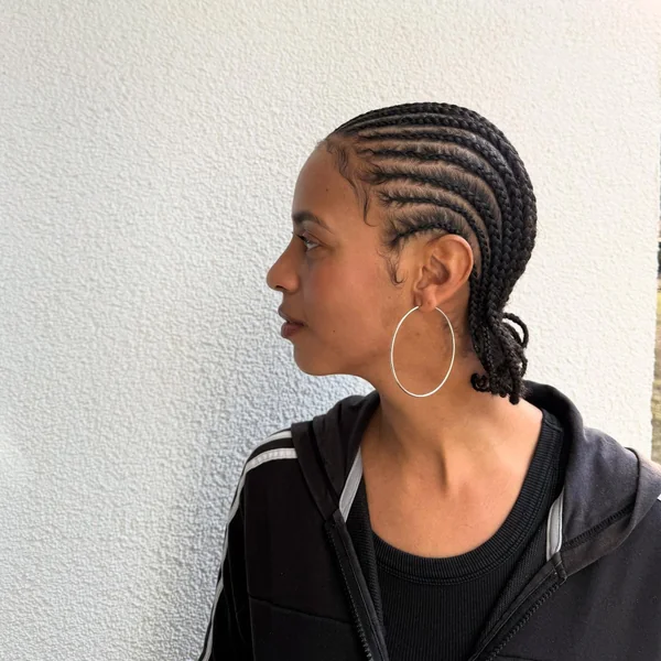 Short Natural Hair Cornrows