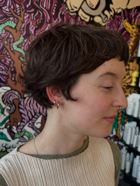 Soft Tapered Pixie With Baby Bangs