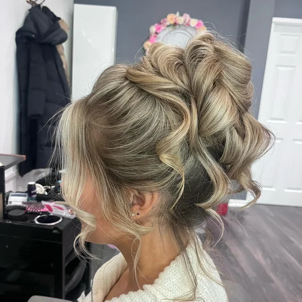 Voluminous Messy Updo