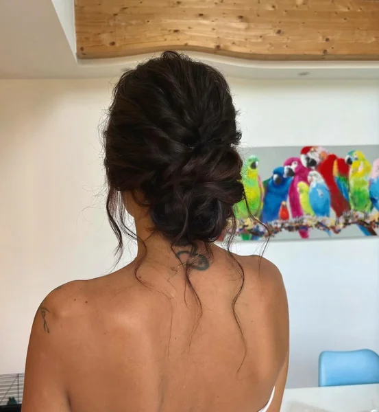 Messy Low Chignon