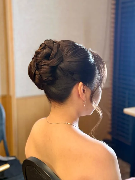 Elegant High Twisted Bun