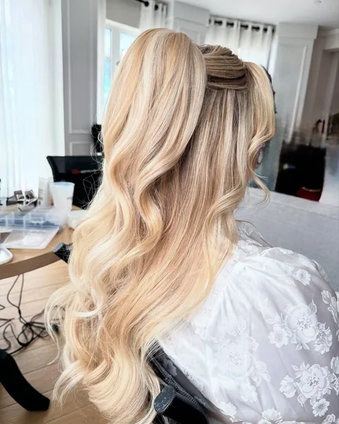 High Half Up Ponytail Bridal Style
