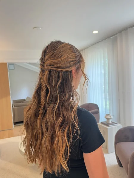 Half Up Fishtail Braid for Festivals