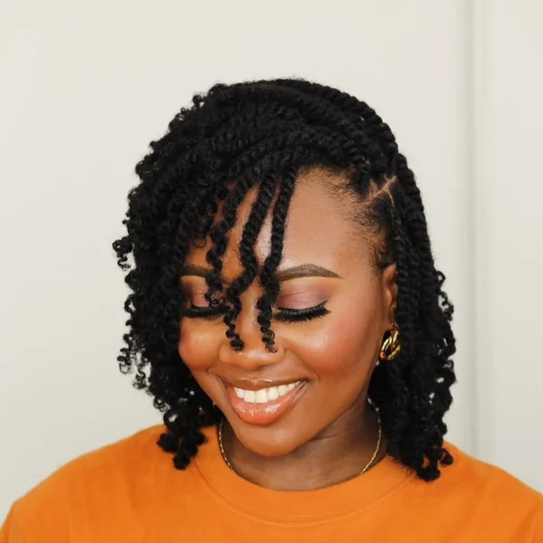 Two-Strand Twists with Side Bangs