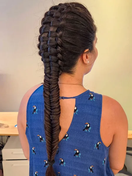 Ladder Braid into Fishtail Braid