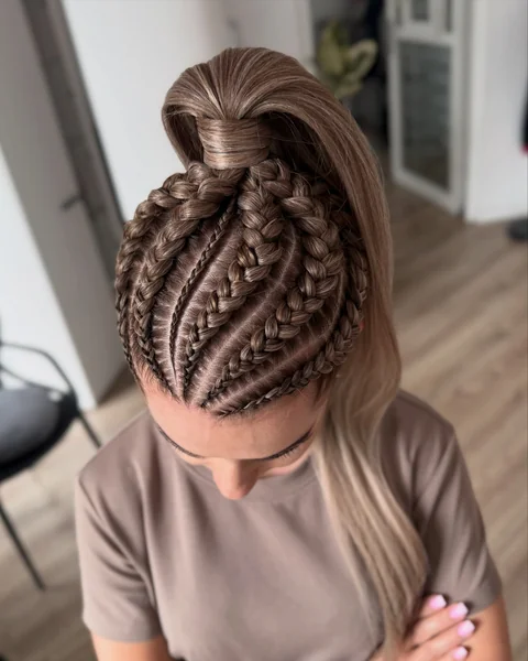 Easy Braided Ponytail