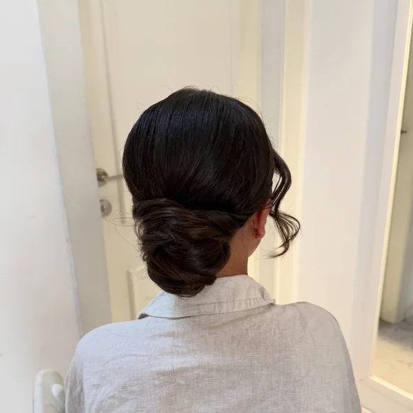 Simple Low Chignon Hairstyle