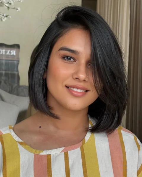Sleek Side-Part Bob