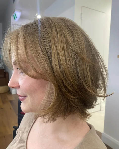 Copper Bob with Flicked Ends