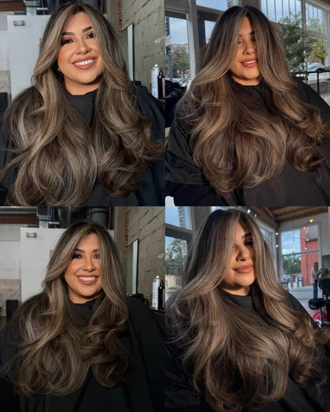 Expensive Brunette Bouncy Blowout