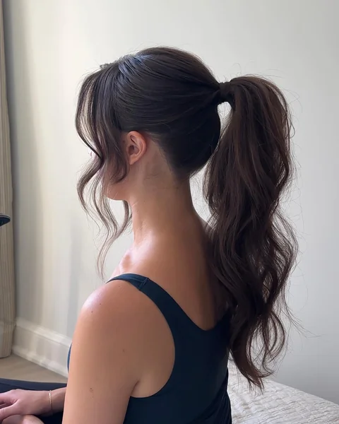 Effortless Messy High Pony