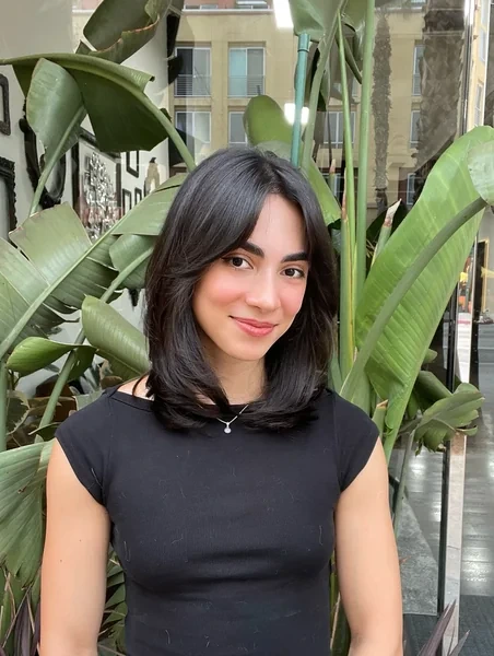 Bob with Side Swept Bangs