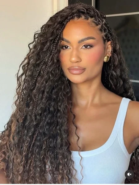 Boho Braids Beauty Close Up