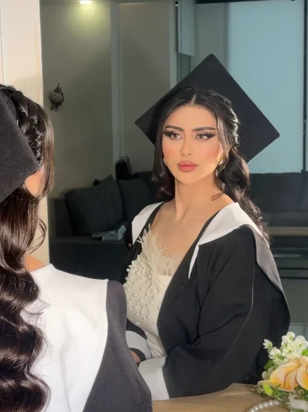 Candid Side Swept Waves at Graduation