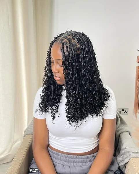 Caramel Bob Box Braids