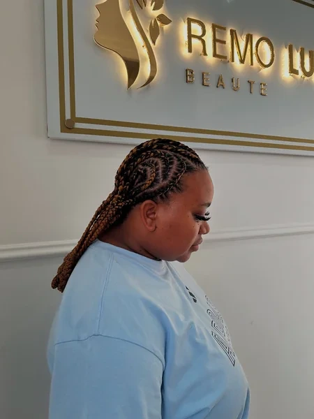 Caramel Toned Cornrow Braids