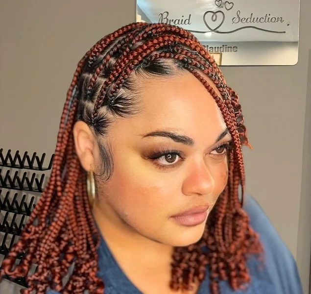 Classic Black Box Braid Bob