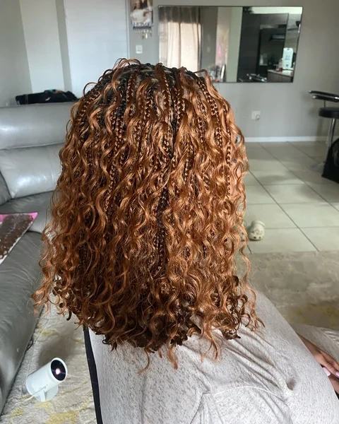 Classic Short Box Braids Back View