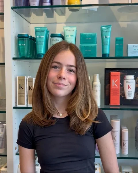Clean Medium Length Haircut for Teens