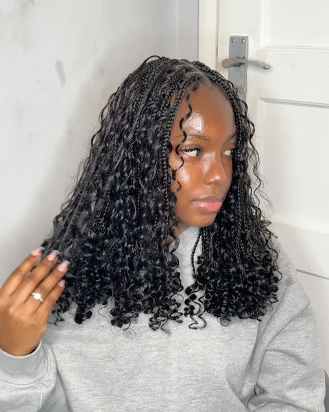 Curly Ended Box Braids