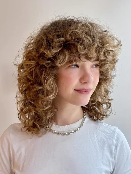Curly Shag Haircut Medium Length