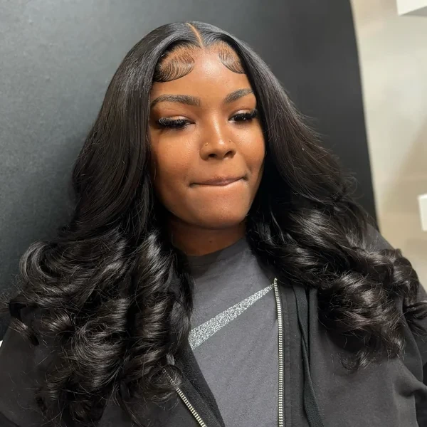 Frontal Style Sew In with Laid Baby Hair