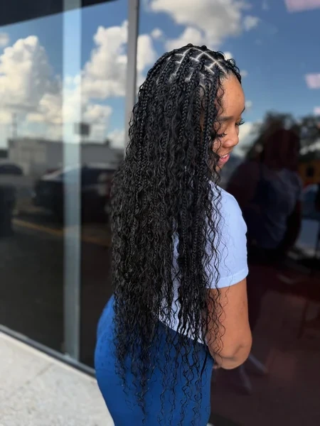 Long Boho Braids Outdoor Shot