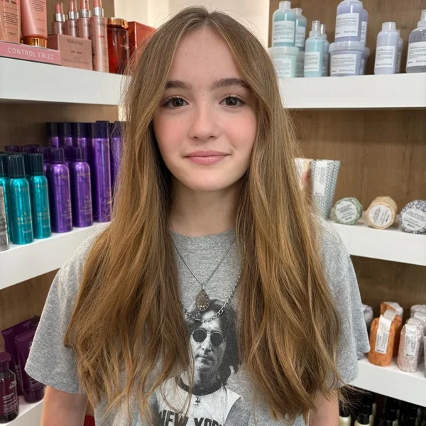 Long Layered Haircut for Teen Girls