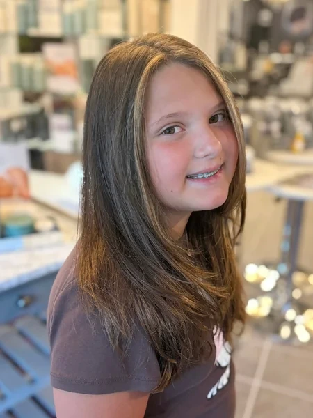 Long Layered Haircut for Teens