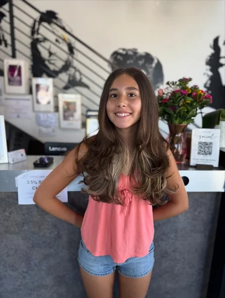 Long Wavy Layered Haircut for Teens