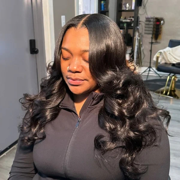 Middle Part Body Wave Sew In