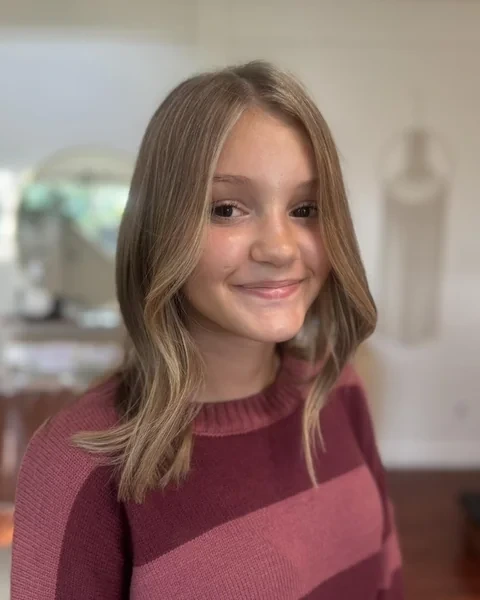 Sleek Medium Lob Haircut