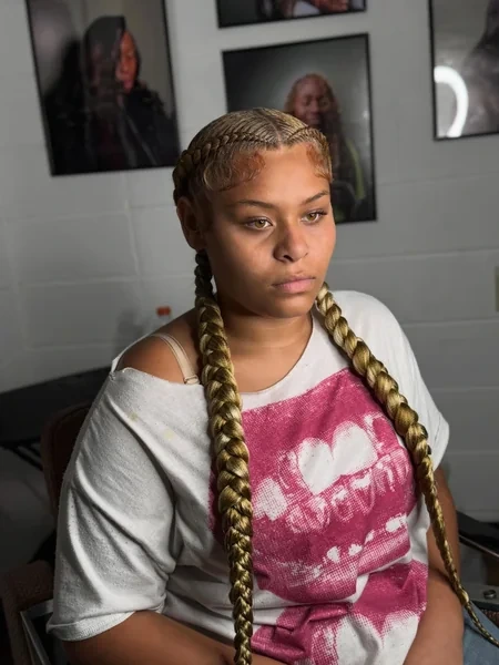 Two Tone Braids in Warm Blonde