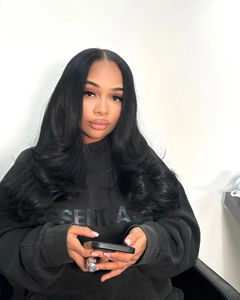 Voluminous Black Curly Sew In